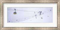 Ski lifts in a ski resort, Arlberg, St. Anton, Austria Fine Art Print