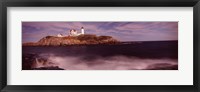 Lighthouse on the coast, Nubble Lighthouse, York, York County, Maine Fine Art Print