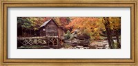 Glade Creek Grist Mill with Autumn Trees, Babcock State Park, West Virginia Fine Art Print
