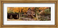 Power station in a forest, Glade Creek Grist Mill, Babcock State Park, West Virginia, USA Fine Art Print