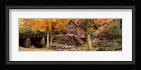 Power station in a forest, Glade Creek Grist Mill, Babcock State Park, West Virginia, USA Fine Art Print