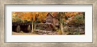 Power station in a forest, Glade Creek Grist Mill, Babcock State Park, West Virginia, USA Fine Art Print