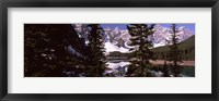 Lake andf mountains, Alberta, Canada Fine Art Print