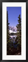 Lake in front of mountains, Banff, Alberta, Canada Fine Art Print