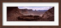 Stone circle on an arid landscape, False Kiva, Canyonlands National Park, San Juan County, Utah, USA Fine Art Print