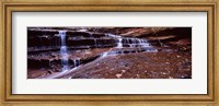 Stream flowing through rocks, North Creek, Utah Fine Art Print