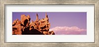 Low angle view of cliffs, Fantasy Canyon, Uintah County, Utah (pink sky) Fine Art Print
