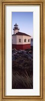 Lighthouse at the coast, Coquille River Lighthouse, Bandon, Coos County, Oregon, USA Fine Art Print
