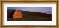 Red Barn in a Field, Palouse, Washington State Fine Art Print
