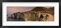 Bridge on a hill, Bixby Bridge, Big Sur, California, USA Fine Art Print
