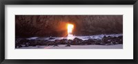 Rock formation on the beach, Pfeiffer Beach, Big Sur, California Fine Art Print