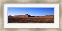 Sand dunes in a desert, Sossusvlei, Namib Desert, Namibia Fine Art Print