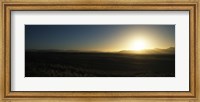 Sunset over mountains, Sossusvlei, Namib Desert, Namibia Fine Art Print