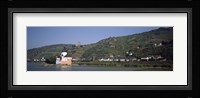 Castle at the waterfront, Pfalz Castle, Rhine River, Kaub, Koblenz, Rhineland-Palatinate, Germany Fine Art Print