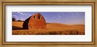 Old barn in a wheat field, Palouse, Whitman County, Washington State Fine Art Print