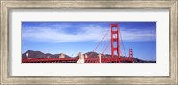 Red suspension bridge, Golden Gate Bridge, San Francisco Bay, San Francisco, California, USA Fine Art Print