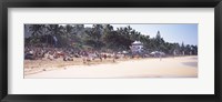 Tourists on the beach, North Shore, Oahu, Hawaii, USA Fine Art Print
