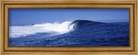 Surfer in the sea, Tahiti, French Polynesia Fine Art Print