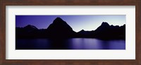 Swiftcurrent Lake, Many Glacier, US Glacier National Park, Montana (Purple View) Fine Art Print