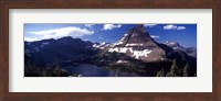 Mountain range at the lakeside, Bearhat Mountain, Hidden Lake, Us Glacier National Park, Montana, USA Fine Art Print