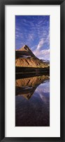 Reflection of a mountain in a lake, Alpine Lake, US Glacier National Park, Montana, USA Fine Art Print