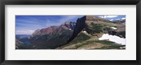 Lake surrounded with mountains, Alpine Lake, US Glacier National Park, Montana Fine Art Print