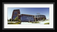 Facade of a stadium, Lambeau Field, Green Bay, Wisconsin, USA Framed Print