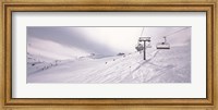 Ski lifts in a ski resort, Kitzbuhel Alps, Wildschonau, Kufstein, Tyrol, Austria Fine Art Print