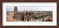 Cathedral in a city, St. Mary's Church, Gdansk, Pomeranian Voivodeship, Poland Fine Art Print