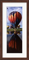 Balloons Reflected in Lake, Hot Air Balloon Rodeo, Steamboat Springs, Routt County, Colorado, USA Fine Art Print