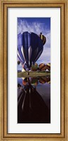 Big Blue Balloon, Hot Air Balloon Rodeo, Steamboat Springs, Routt County, Colorado, USA Fine Art Print