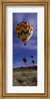 Hot air balloons rising, Hot Air Balloon Rodeo, Steamboat Springs, Colorado Fine Art Print