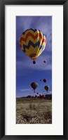 Hot air balloons rising, Hot Air Balloon Rodeo, Steamboat Springs, Colorado Fine Art Print