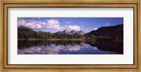 Reflection of trees and clouds in the lake, Molas Lake, Colorado, USA Fine Art Print