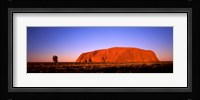 Rock formation, Uluru, Uluru-Kata Tjuta National Park, Northern Territory, Australia Fine Art Print