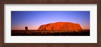 Rock formation, Uluru, Uluru-Kata Tjuta National Park, Northern Territory, Australia Fine Art Print