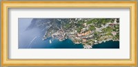 Aerial view of a town, Atrani, Amalfi Coast, Salerno, Campania, Italy Fine Art Print