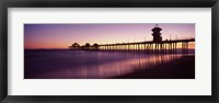 Pier in the sea, Huntington Beach Pier, Huntington Beach, Orange County, California Fine Art Print