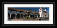 Fountain at a church, Mission Santa Barbara, Santa Barbara, California, USA Fine Art Print