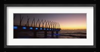 New pier constructed on beach front, Umhlanga, Durban, KwaZulu-Natal, South Africa Fine Art Print