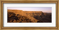 Cliffs at sunset, Fish River Canyon, Namibia Fine Art Print