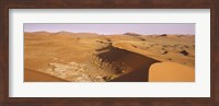 Sand dunes in a desert, Namib-Naukluft National Park, Namibia Fine Art Print