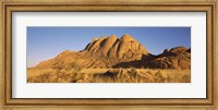 Rock formations in a desert at dawn, Spitzkoppe, Namib Desert, Namibia Fine Art Print