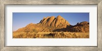 Rock formations in a desert at dawn, Spitzkoppe, Namib Desert, Namibia Fine Art Print