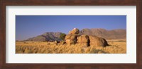 Rock formations in a desert, Brandberg Mountains, Damaraland, Namib Desert, Namibia Fine Art Print