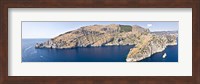 Island in the sea, Punta Campanella, Bay of Ieranto, Capri, Naples, Campania, Italy Fine Art Print