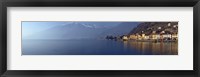 Town at the waterfront, Domaso, Lake Como, Como, Lombardy, Italy Fine Art Print