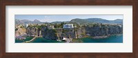 Town on a cliff, Sorrento, Naples, Campania, Italy Fine Art Print