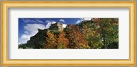 Castle viewed through a garden, Edinburgh Castle, Edinburgh, Scotland Fine Art Print