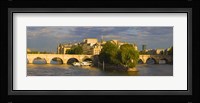 Arch bridge over a river, Pont Neuf, Seine River, Isle de la Cite, Paris, Ile-de-France, France Fine Art Print